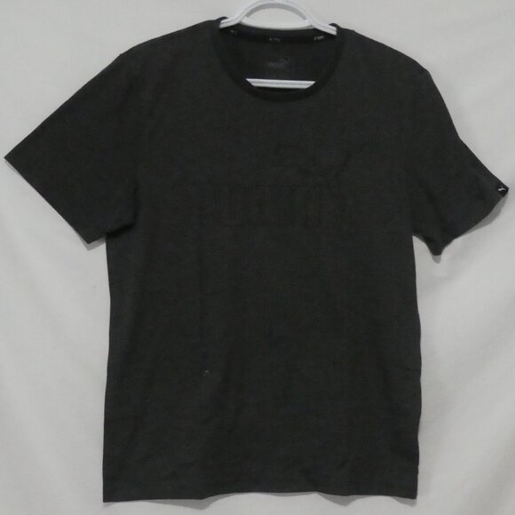 PUMA | small | Grey Embossed Logo Short Sleeve T-Shirt / Tee - Picture 2 of 14